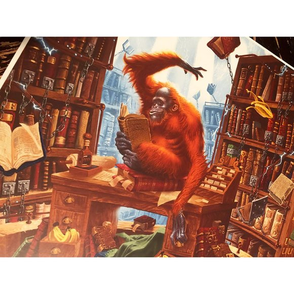 Discworld ‘The Librarian’ Fantasy Art Print - Picture 2 of 3